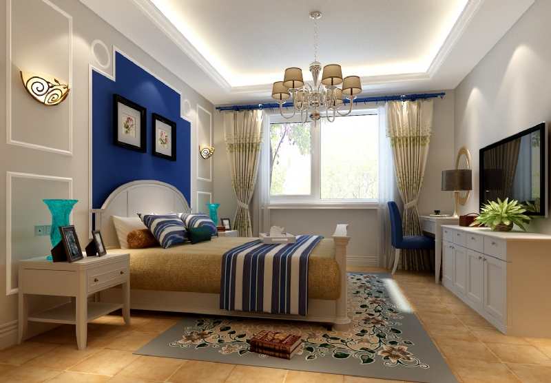 100m²地中海风格家装案例