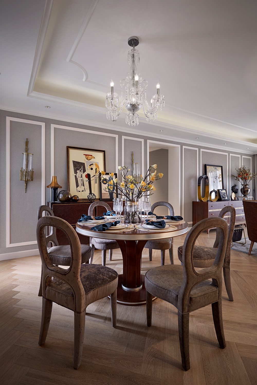 200m²美式乡村风格家装案例1