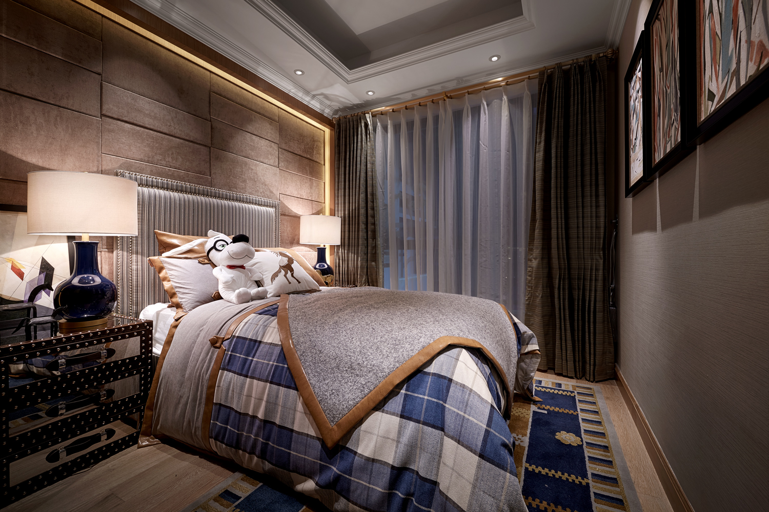 200m²美式乡村风格家装案例1