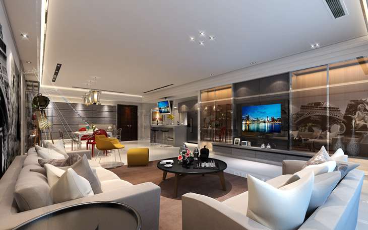 130m²现代简约家装案例